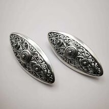 Vintage Jewelry, Fine Women's Earrings, 925 Sterling Silver, Filigree - $115.00
