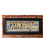 History of American Baseball Framed Print Poster 36x11.75 Grooved Moldin... - $127.71