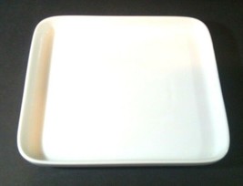 White Square Plate with Rim 7&quot; Hutschenreuther Germany 1814 9382 - £12.42 GBP