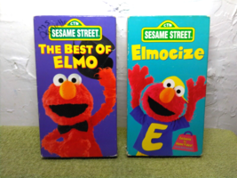 The Best of Elmo and Elmocize VHS (2) tapes - Sesame Street - FAST SHIP!!! - £10.61 GBP