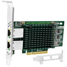 Pcie X8 Interface To 2X 10Gbps Rj45 Ports Network Adapter, Intel X540-At... - £93.03 GBP