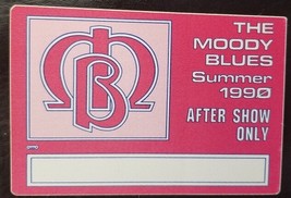 THE MOODY BLUES - VINTAGE ORIGINAL CLOTH CONCERT TOUR BACKSTAGE PASS - $192.93 MXN