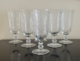 Tiffin Franciscan June Night Pattern 6 5/8&quot; Tall Iced Tea Glasses - $130.00