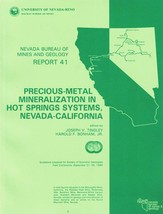Precious Metal Mineralization in Hot Springs Systems, Nevada-California - £17.15 GBP