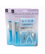 9 pc Manicure and Pedicure Set Blue - £12.57 GBP