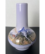 Old Porcelain Bud Vase Hand Painted Taiwan R.O.C. Lavender Stunning No C... - £19.05 GBP