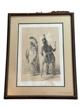 George Catlin’s Stone Lithograph 25 Wi-Jun-Jon Going to Native American Art - £148.04 GBP