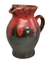 Lava Drip Volcano Canadian Pottery Pitcher Vase - $47.99