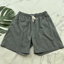 Onia Mens Hybrid Shorts Size XL Gray Heather Gray Swim Activewear Drawst... - $23.75