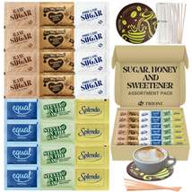 Sugar and Sweetener Assortment Pack - Honey, Raw, Pure Cane, Stevia by T... - £16.93 GBP+