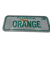 1981 Florida Wheaties Vanity ORANGE Post Cereal Mini bike license Plate ... - $18.69