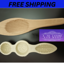 2x pieces of hand-carved wood maamoul mold and the second is a plastic قوالب معم - £14.46 GBP