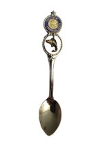 Vtg Collector Souvenir Spoon FORT Michigan Wolverine State Fish Charm - £7.98 GBP