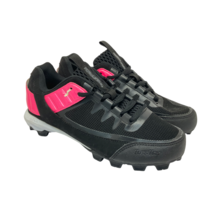 Rawlings Kid’s Low-Cut Baseball Cleats 159094 Black/Pink Size 2.5M - $28.49