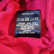 National Geographic Full Zip Pockets Women's Fuschia Cotton Sweatshirt Jacket M image 6