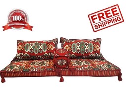 Cushion Sofa Set With SPONGE Arabic Turkish Kilim Corner pillows Lounge Couch - £304.26 GBP