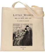 Literary Tote Bag - Stylish Book and Library Carrier - $30.48