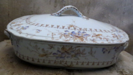 Vintage Wedgwood Royal Hero England Purple FLower Lidded Tureen Vegetabl... - £29.88 GBP