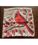 Holiday Pillow Cover w Cardinal Perched on a Branch w Berries 18 x 18" S... - €10,27 EUR Holiday Pillow Cover w Cardinal Perched on a Branch w Berries 18 x 18" S... - €10,27 EUR
