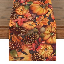 Maple | Thanksgiving Table Runner 48x13 – 100% Polyester, Rustic Fall Ha... - $14.97