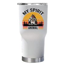 My Spirit Is Shih Tzu Dog Tumbler 30oz With Lid Gift for Animal Lover - Vintage  - £23.62 GBP