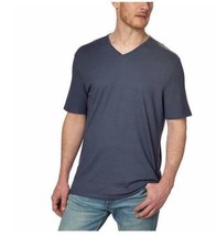 Calvin Klein Men&#39;s Textured V-Neck Short Sleeve T Shirt Top Blue  Sz M  ret $45 - £17.06 GBP