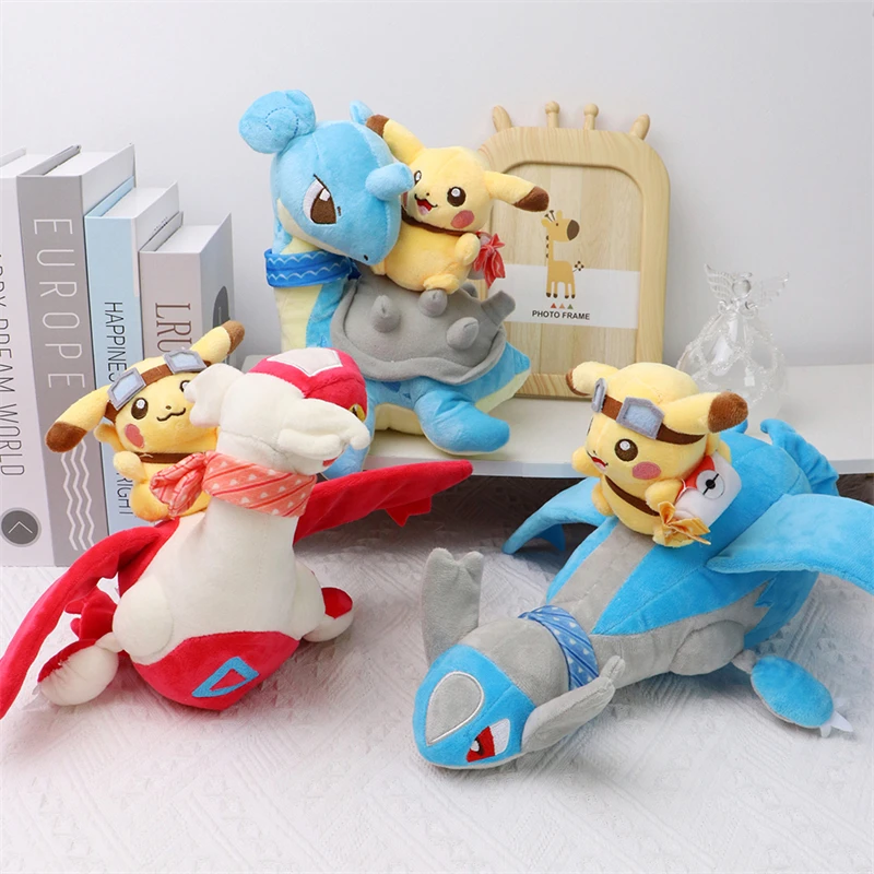 Pokemon Pikachu Cosplay Plush Toys Latios Latias Lapras Eevee Charizard Lucario - £6.23 GBP+