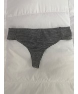 VINTAGE VICTORIA'S SECRET GRAY MARL SMOOTH EVERYDAY PERFECT RARE THONG PANTIES M - €30,04 EUR