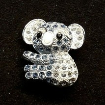 Koala Bear Animal Rhinestone  Blue White Brooch Pin Vintage EUC - £6.64 GBP