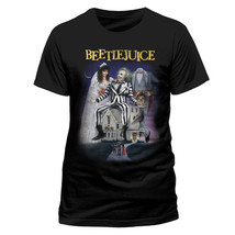 Beetlejuice Movie Poster Tim Burton Official Tee T-Shirt Mens Unisex - $31.92