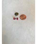 CANADIAN FLAG LAPEL PIN 0.5&quot; Canada Maple Leaf Pinback Hat Tie Tack - $6.78 CAD