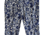 Isaac Mizrahi Live! Blue and White Paisley Pull On Pants Size 24WP - £29.14 GBP