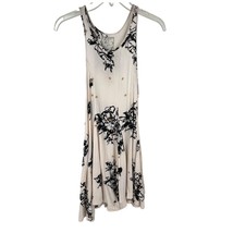 Free People Sleeveless Floral Dress Cream/Black Small - $738.14 MXN