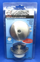 Danco Universal Overflow Plate &amp; Stopper Kit Brushed Nickel #89239 - £14.94 GBP