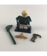 Lego Wizarding World Harry Potter Minifig Draco Malfoy Broom Golden Snit... - £15.73 GBP