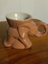 Vintage Frankoma Elephant Mug GOP Political 1977 Pink - $9.90
