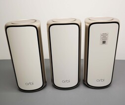 NETGEAR WiFi 7Orbi 970 BE27000 Quad-Band Mesh (3-pack) - White image 3