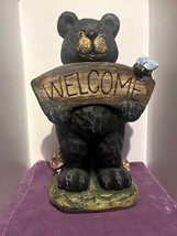 Latex Rubber Mould To Make This Lovely Bear Holding A Welcome Sign. - $48.83