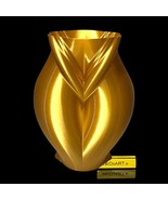 feminine Golden vase 3d print 17 cm tall - $53.73 CAD