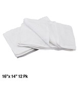 12 Terry Towels 16&quot;x14&quot; 100% COTTON clean polish absorb cloth rags Grant... - £28.48 GBP
