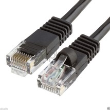 200Ft 200 Ft Rj45 Cat6 Cat 6 High Speed Ethernet Lan Network Black Patch Cable - £29.56 GBP