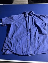 Ralph Lauren Button Up Shirt Mens Large Blue Blake Oxford Casual Red Pony - $21.77