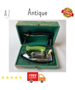 Antique Vintage Electric Clothes Travel Iron Vulcan W400 in Original Box... - $409.28 CAD