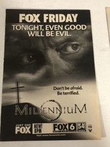 Millennium Tv Guide Vintage Print Ad Lance Henriksen Megan Gallagher Tpa16 - £5.35 GBP