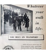 1954 Transport Brakes Earls Court Advertisement Motor Show Automobilia D... - $35.02 CAD