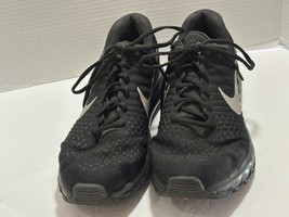 Men&#39;s Nike Air Max 2017 Mens Sneakers Cushioned Running Shoes Black Grey Sz 11.5 - $64.85