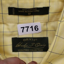 Orvis Signature Adult M Yellow Check Long Sleeve Button Up Business Casual Mens - £27.74 GBP