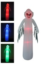 8 Foot Tall Halloween Inflatable Ghost Monster Color LED Lights Yard Decoration - £55.14 GBP