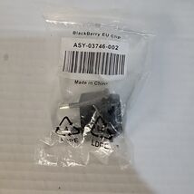Original BlackBerry EU Adapter ASY-03746-002 Clip Plug Charger Black Wal... - $5.95