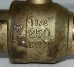 CMi 1 1/4 Inch Lead-Free Brass Full Port Ball Valve Cold Working Pressure image 5